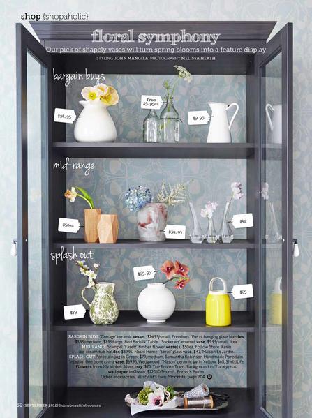 Nashi Home Ice Cream Tub Featuring as a Vase in Home Beautiful Magazine